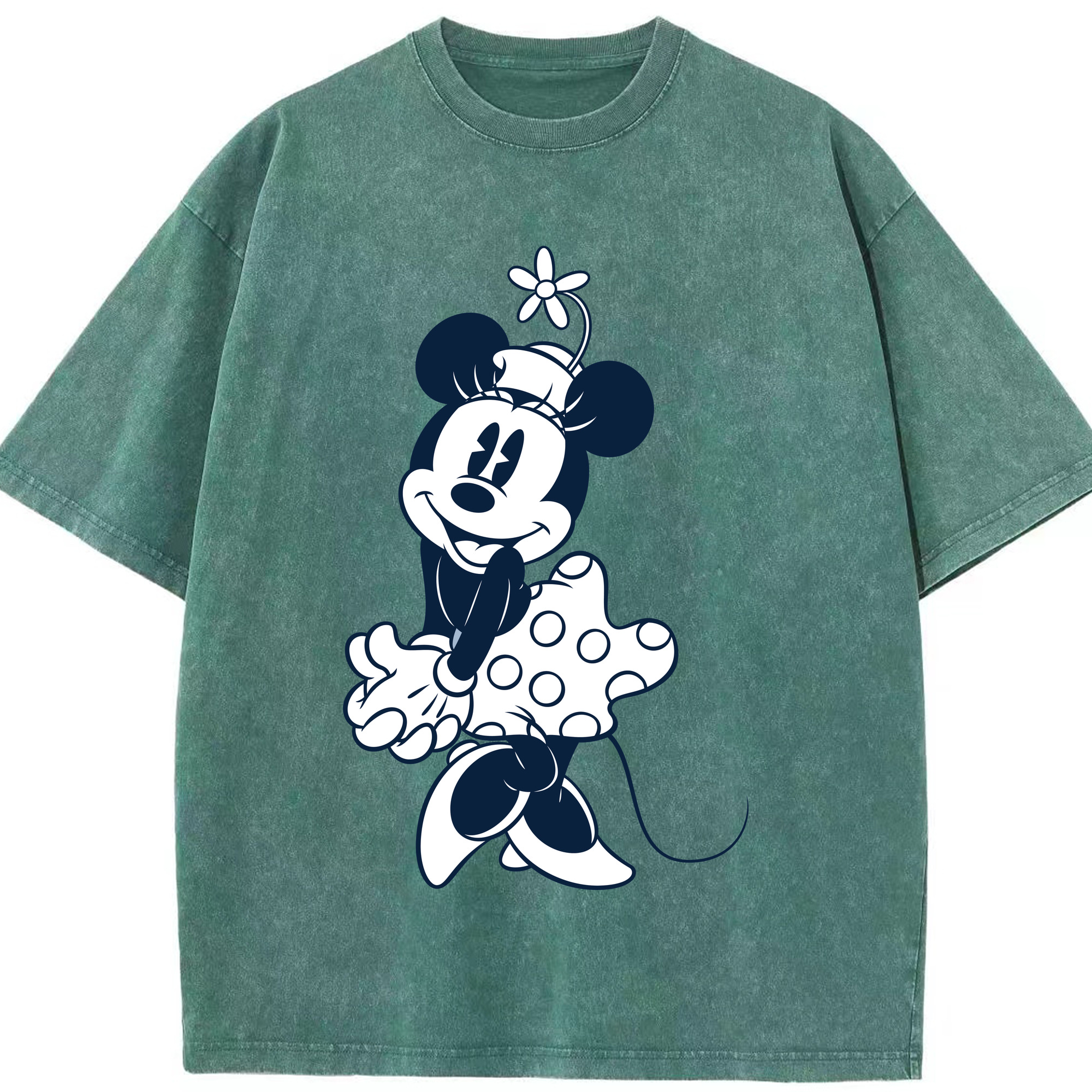 （画像用） ミッキーマウス Mickey Mouse 綿100% ヴィンテージ風 半袖Tシャツ（フロントプリント）